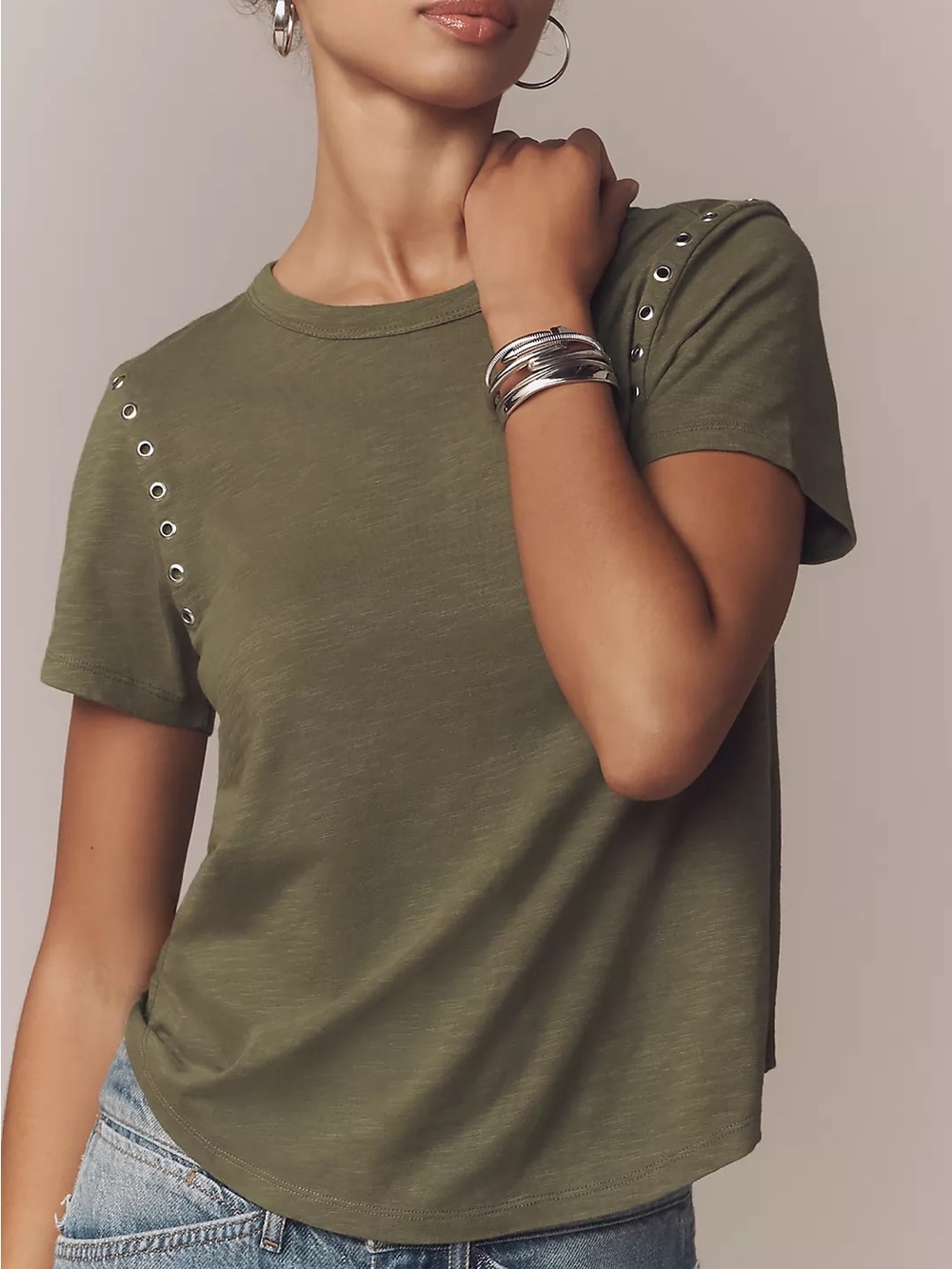 Pilcro bennie cotton snub tee